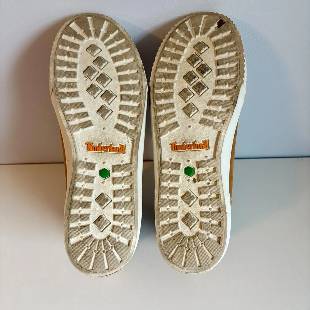 Timberland Womens Sz 9 Skyla Bay 6" Wheat Nubuck Sneaker Boots A2C3S High Top - Picture 7 of 10